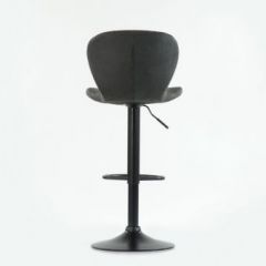 Барный стул Barneo N-86 Time / Black / VPU Dark Gray Vintage серый винтаж 970-11 в Кировграде - kirovgrad.mebel24.online | фото 2