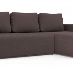 Диван угловой Алиса 3 Bahama PLUM - Teos Dark Brown в Кировграде - kirovgrad.mebel24.online | фото