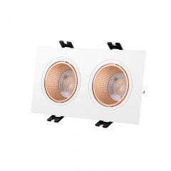 DK3072-WBR Встраиваемый светильник, IP 20, 10 Вт, GU5.3, LED, белый/бронзовый, пластик в Кировграде - kirovgrad.mebel24.online | фото 2