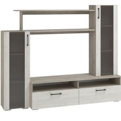 Гостиная Эмма МИНИ (Дуб Крафт серый/белый) в Кировграде - kirovgrad.mebel24.online | фото