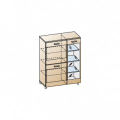 Гостиная Камелия Композиция 12 (Ясень Асахи) в Кировграде - kirovgrad.mebel24.online | фото 8