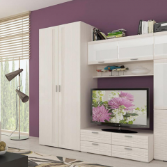 Гостиная ЛОТОС (модульная) Бодега белая в Кировграде - kirovgrad.mebel24.online | фото 4