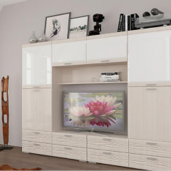 Гостиная ЛОТОС (модульная) Бодега белая в Кировграде - kirovgrad.mebel24.online | фото 5