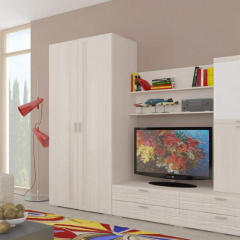 Гостиная ЛОТОС (модульная) Бодега белая в Кировграде - kirovgrad.mebel24.online | фото 6