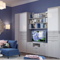 Гостиная ЛОТОС (модульная) Бодега белая в Кировграде - kirovgrad.mebel24.online | фото 7