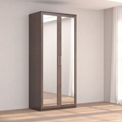 Кэт-4 Шкаф 2-х ств (2 дв зерк) (МДФ Венге) в Кировграде - kirovgrad.mebel24.online | фото