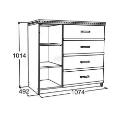 Комод-2 Ольга-13 в Кировграде - kirovgrad.mebel24.online | фото 2