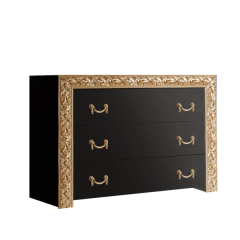 Комод Тиффани Premium черная/золото (ТФКМ-1(П) в Кировграде - kirovgrad.mebel24.online | фото