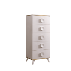 Комод узкий Диора слоновая кость/золото (ДКМ-2) в Кировграде - kirovgrad.mebel24.online | фото