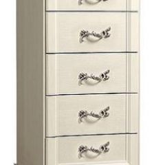 Комод узкий Тиффани штрих-лак/серебро (ТФКМ-2 ) в Кировграде - kirovgrad.mebel24.online | фото