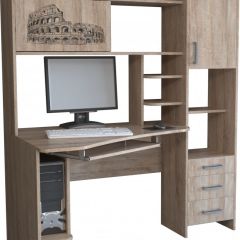 Компьютерный стол КЛ №6.0 левый (Дуб баррик) в Кировграде - kirovgrad.mebel24.online | фото