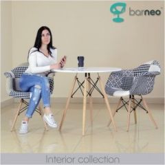 Кресло Barneo N-14 Patchwork черно-белый в Кировграде - kirovgrad.mebel24.online | фото 3