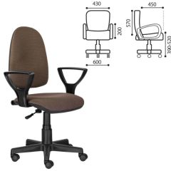 Кресло BRABIX "Prestige Ergo MG-311" (ткань, коричневое) 531875 в Кировграде - kirovgrad.mebel24.online | фото 2