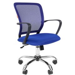 Кресло для оператора CHAIRMAN 698 хром (ткань TW 10/сетка TW 05) в Кировграде - kirovgrad.mebel24.online | фото