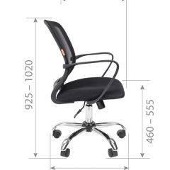 Кресло для оператора CHAIRMAN 698 хром (ткань TW 16/сетка TW 66) в Кировграде - kirovgrad.mebel24.online | фото 7