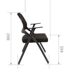 Кресло для посетителей CHAIRMAN NEXX (ткань стандарт черный/сетка DW-61) в Кировграде - kirovgrad.mebel24.online | фото 7