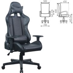 Кресло компьютерное BRABIX "GT Carbon GM-115" (две подушки, экокожа, черное) 531932 в Кировграде - kirovgrad.mebel24.online | фото 5