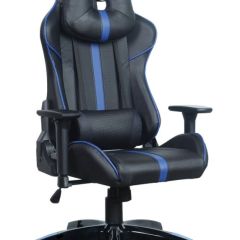 Кресло компьютерное BRABIX "GT Carbon GM-120" (черное/синее) 531930 в Кировграде - kirovgrad.mebel24.online | фото