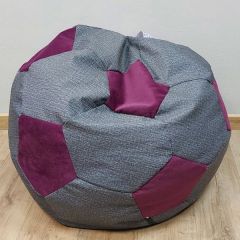 Кресло-мешок Мяч M (Twist Black-Shaggy Wine) в Кировграде - kirovgrad.mebel24.online | фото