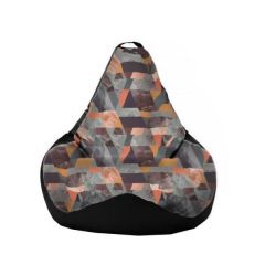 Кресло-мешок XL Snow Mango-Black в Кировграде - kirovgrad.mebel24.online | фото