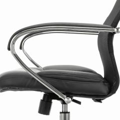 Кресло офисное BRABIX PREMIUM "Stalker EX-608 CH" (хром, ткань-сетка/кожзам, черное) 532091 в Кировграде - kirovgrad.mebel24.online | фото 4