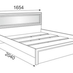 Кровать 1.6 Беатрис М09 с мягкой спинкой и настилом (Орех гепланкт) в Кировграде - kirovgrad.mebel24.online | фото 2