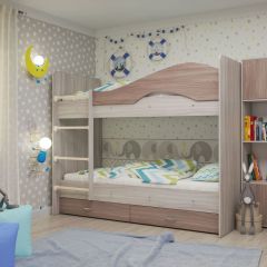 Кровать 2-х ярусная Мая + ящики + шкаф (800*1900) в Кировграде - kirovgrad.mebel24.online | фото 9