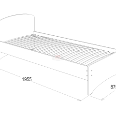 Кровать-2 одинарная (900*1900) в Кировграде - kirovgrad.mebel24.online | фото 2