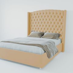 Кровать Берлин ЛЮКС с ПМ 800 (экокожа бежевая) в Кировграде - kirovgrad.mebel24.online | фото