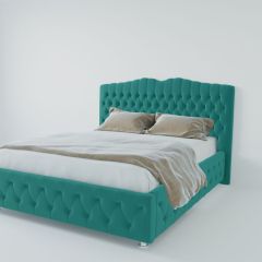Кровать Нягань с ПМ 1800 (велюр бирюзовый) в Кировграде - kirovgrad.mebel24.online | фото 2