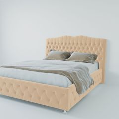 Кровать Нягань с ПМ 800 (экокожа бежевая) в Кировграде - kirovgrad.mebel24.online | фото 2