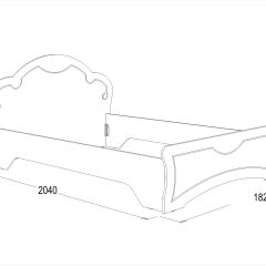 Кровать Ольга-10 МДФ (1600) без основания в Кировграде - kirovgrad.mebel24.online | фото 2