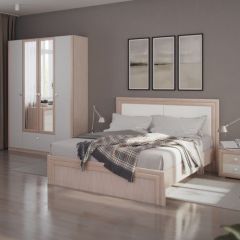 Кровать 1.6 Глэдис М31 с настилом и мягкой частью (ЯШС/Белый) в Кировграде - kirovgrad.mebel24.online | фото 4