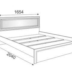Кровать 1.6 Беатрис М09 с мягкой спинкой и настилом (дуб млечный) в Кировграде - kirovgrad.mebel24.online | фото 2