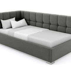Кровать угловая Мия интерьерная +основание (90х200) в Кировграде - kirovgrad.mebel24.online | фото 4