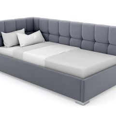 Кровать угловая Мия интерьерная +основание (90х200) в Кировграде - kirovgrad.mebel24.online | фото 8