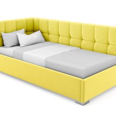 Кровать угловая Мия интерьерная +основание (90х200) в Кировграде - kirovgrad.mebel24.online | фото 13