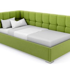 Кровать угловая Мия интерьерная +основание (90х200) в Кировграде - kirovgrad.mebel24.online | фото 19