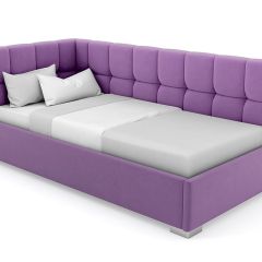 Кровать угловая Мия интерьерная +основание (90х200) в Кировграде - kirovgrad.mebel24.online | фото 20