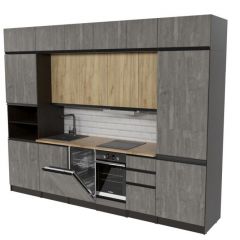Кухонный гарнитур Адажио люкс 3000 мм в Кировграде - kirovgrad.mebel24.online | фото 4
