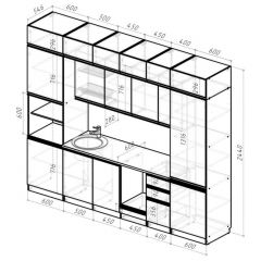 Кухонный гарнитур Лоретта люкс 3000 мм в Кировграде - kirovgrad.mebel24.online | фото 2