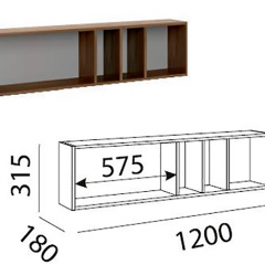 Лимба (гостиная) М11 Полка навесная в Кировграде - kirovgrad.mebel24.online | фото