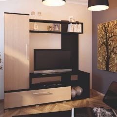 Мини-стенка Линда (венге/дуб млечный) в Кировграде - kirovgrad.mebel24.online | фото 2