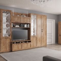 Модульная Гостиная София МДФ Дуб крафт табачный в Кировграде - kirovgrad.mebel24.online | фото