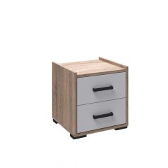 Модульная Спальня Соната (Белый/Дуб сонома) в Кировграде - kirovgrad.mebel24.online | фото 3