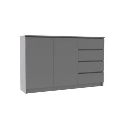 МОРИ МК 1600.1 Комод (графит) в Кировграде - kirovgrad.mebel24.online | фото 2
