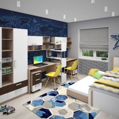 Подростковая Волкер (модульная) в Кировграде - kirovgrad.mebel24.online | фото 2