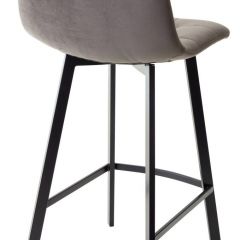 Полубарный стул CHILLI-QB SQUARE графит #14, велюр / черный каркас (H=66cm) М-City в Кировграде - kirovgrad.mebel24.online | фото 2