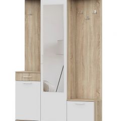 Прихожая ПР 1 (Дуб Сонома/Белый) в Кировграде - kirovgrad.mebel24.online | фото 3