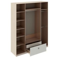 Шкаф 4 двери Глэдис М24 (ЯШС/Белый) в Кировграде - kirovgrad.mebel24.online | фото 2